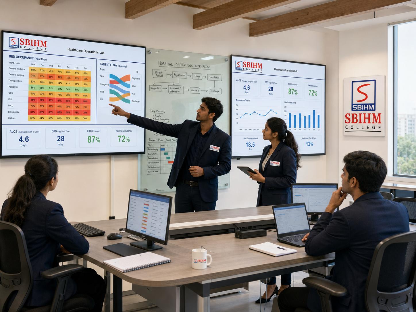SBIHM healthcare operations lab for hospital management training